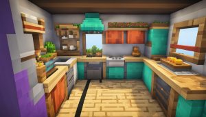 How to build a kitchen in Minecraft?