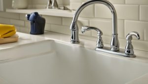 How to fix a leaky kitchen faucet with two handles?